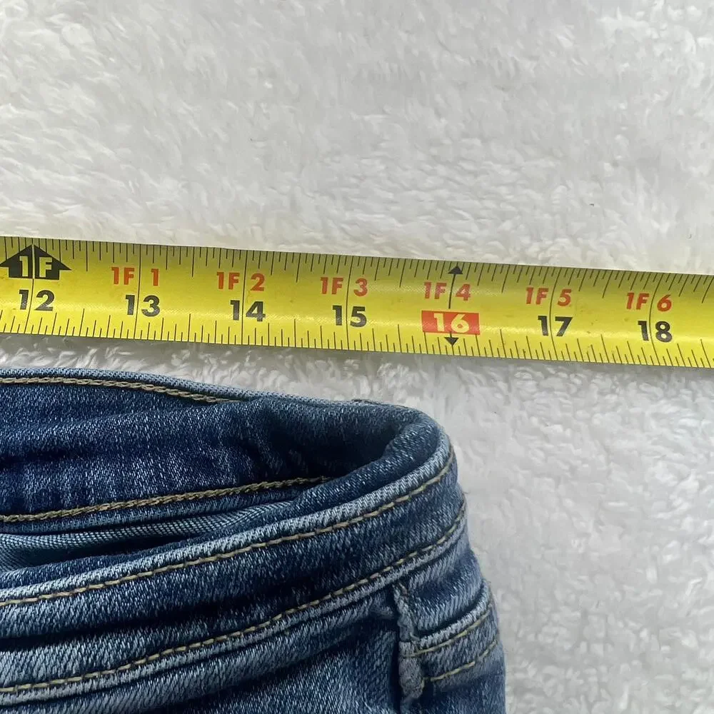 Joe's Jeans Shorts Womens 29 Blue Denim Cutoff Distressed Stretch Mid Rise